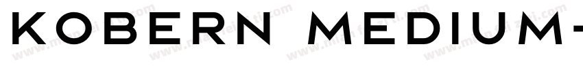 Kobern Medium字体转换